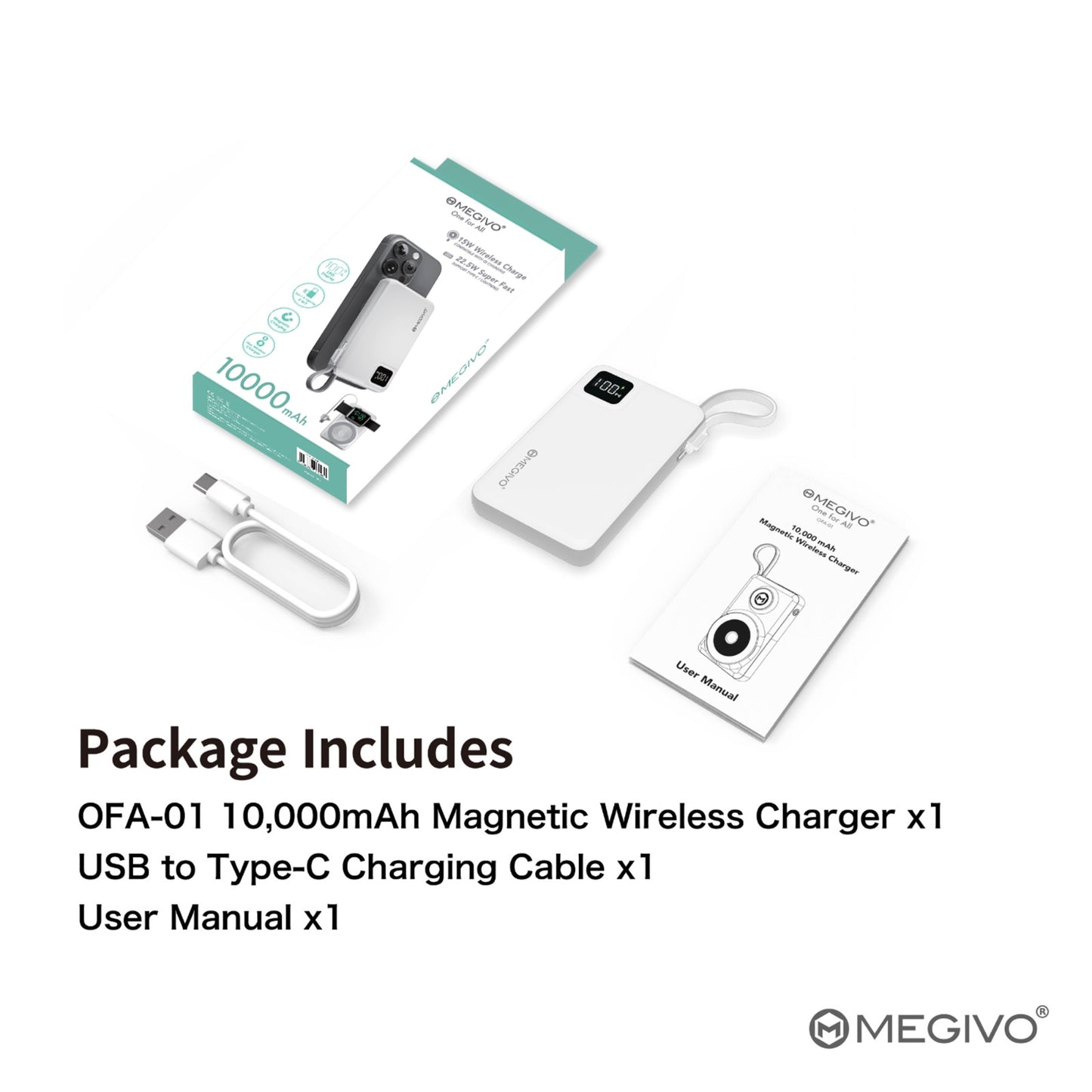 One for All OFA-01 10,000mAH 磁吸無線流動充電器