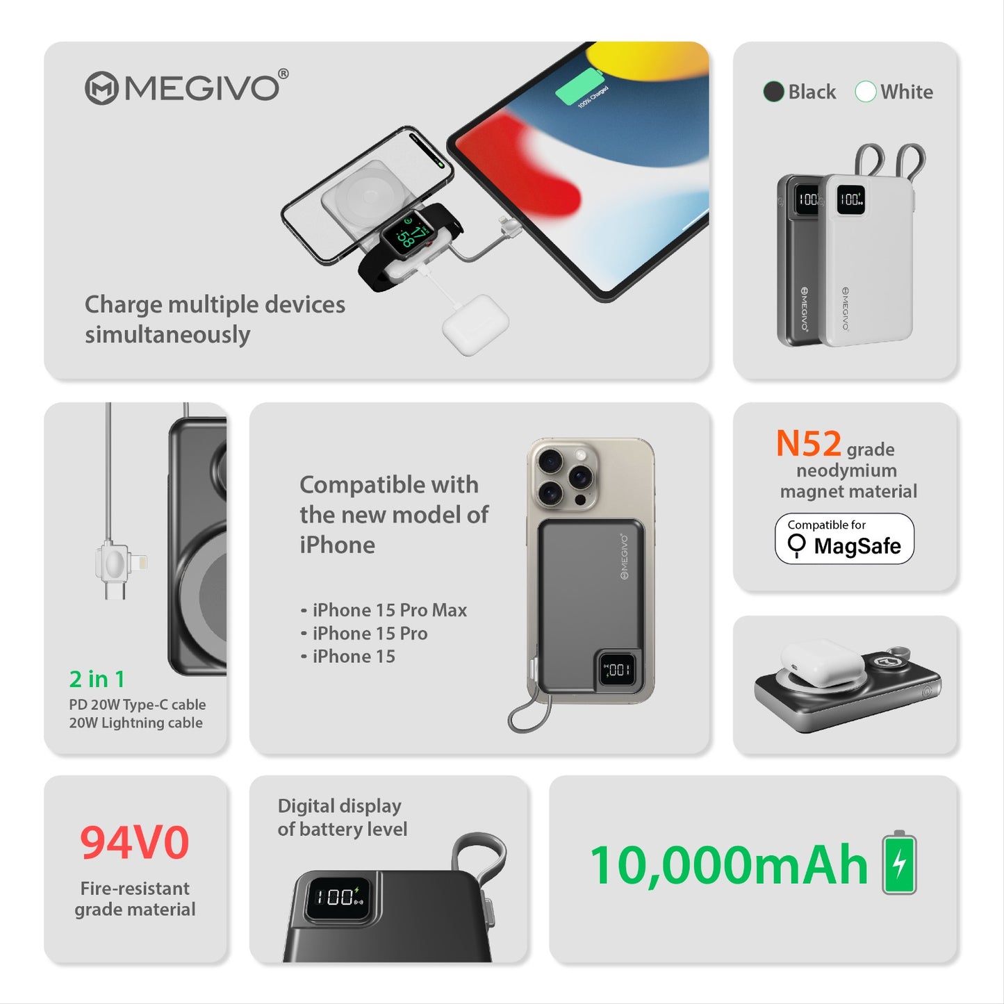 One for All OFA-01 10,000mAH 磁吸無線流動充電器