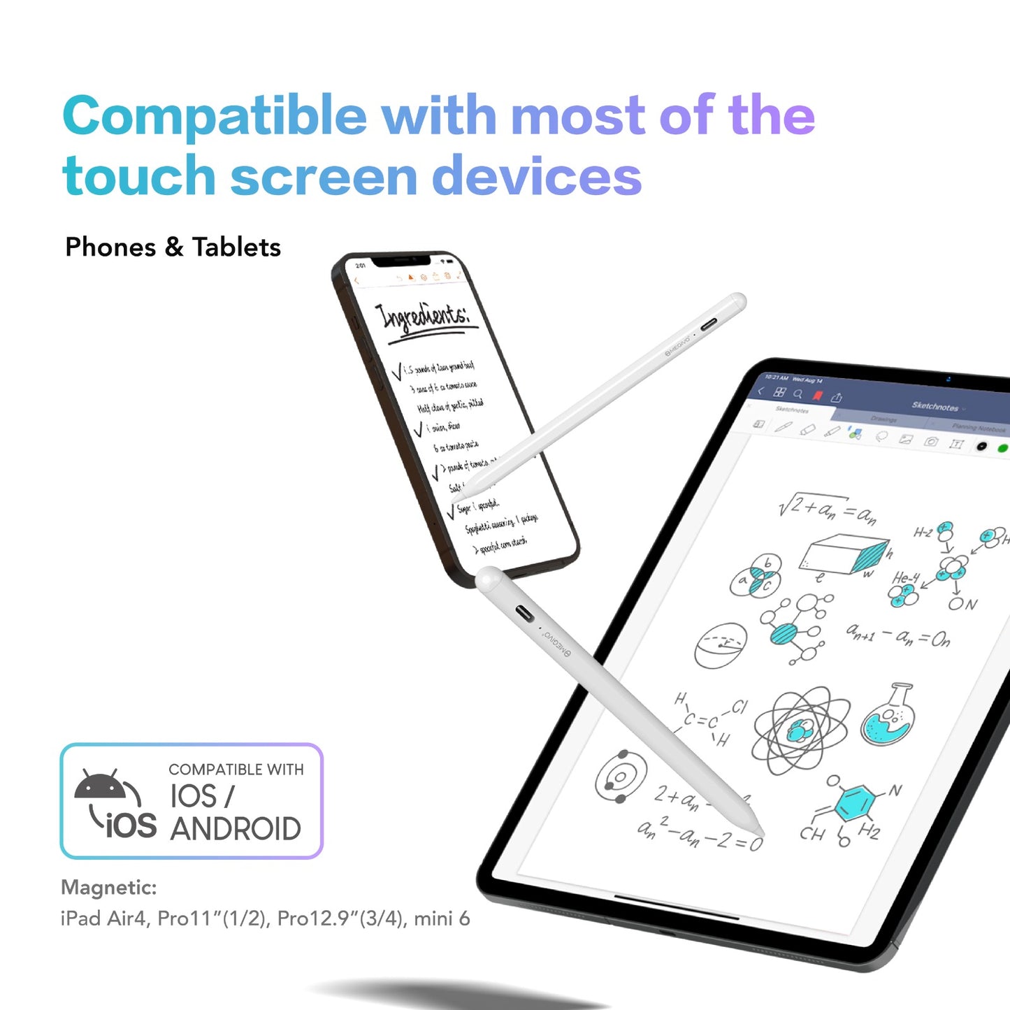 Smart Pencil for all type | Magnetic Active Touch Screen Stylus Pen