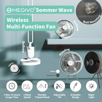 Sommer Wave Wireless Multi-Function Fan