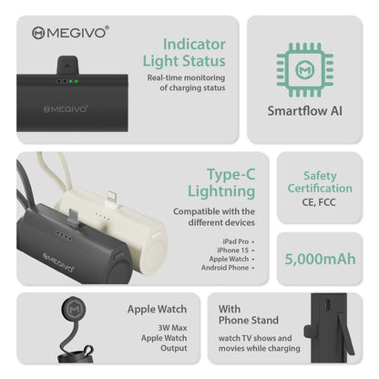 Zap ToGo 5,000mAh Multi-Functional Tiny Power Bank