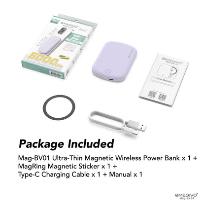 Mag-BV01 5,000mAh 磁吸無線流動充電器