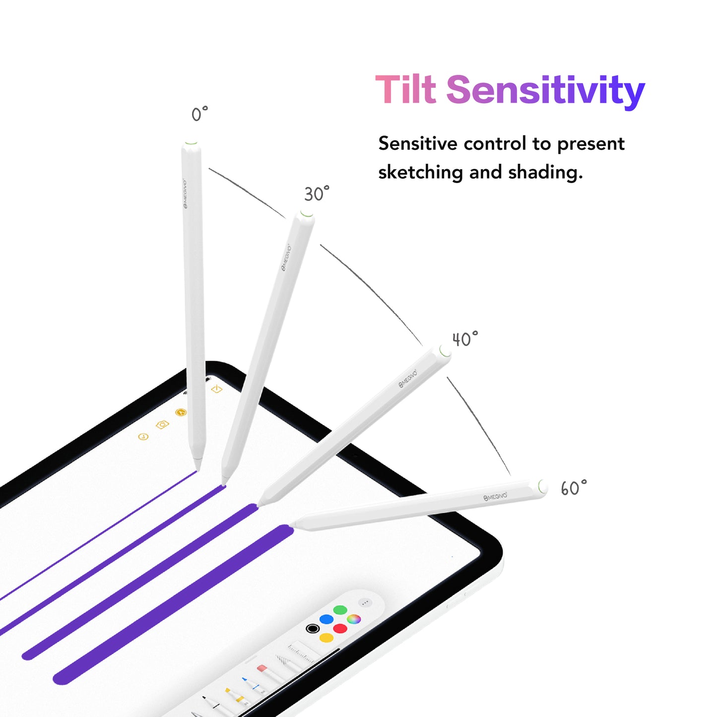 Smart Pencil 2.0 For iPad 主動式磁吸充電觸控筆