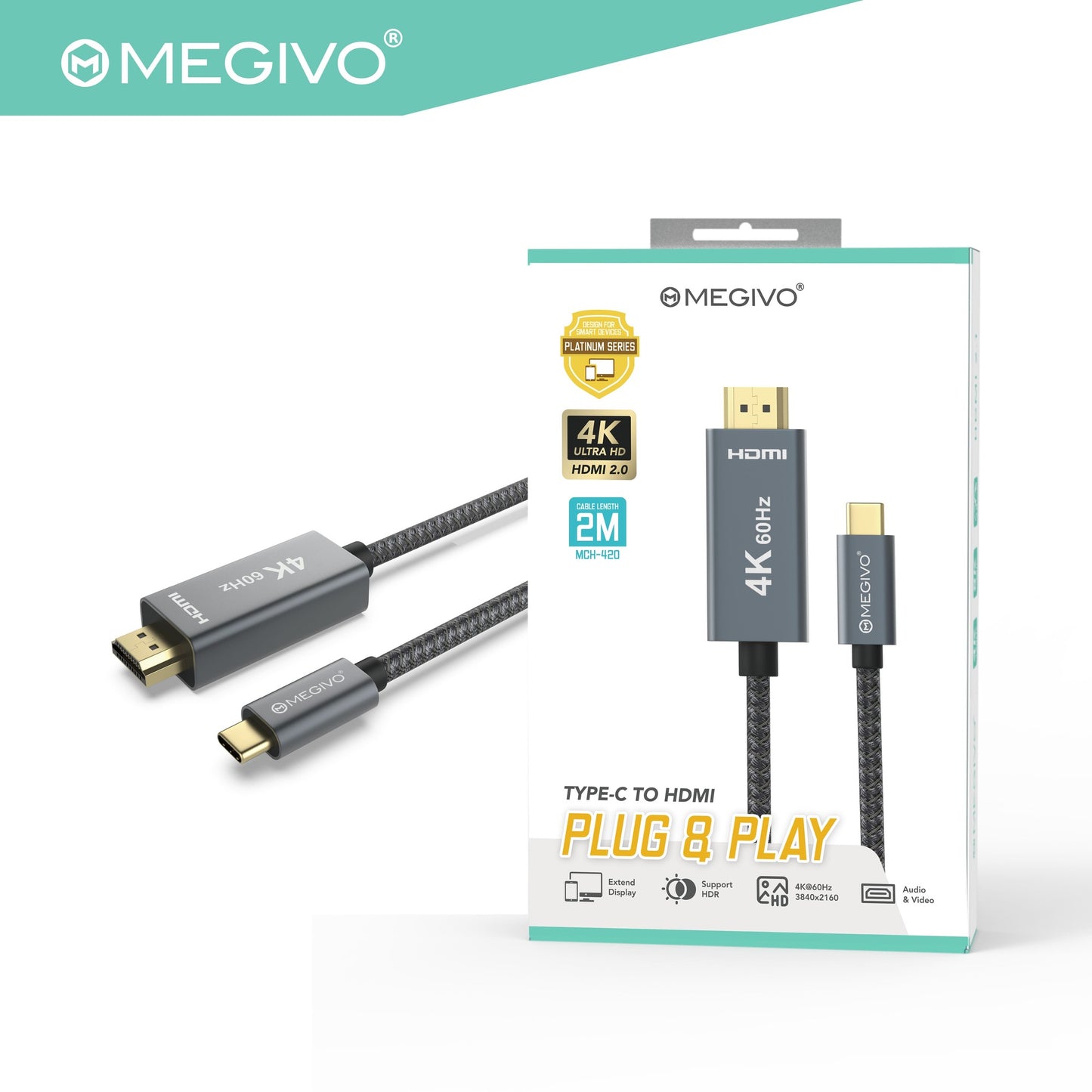 USB-C to HDMI Cable - Platinum Series