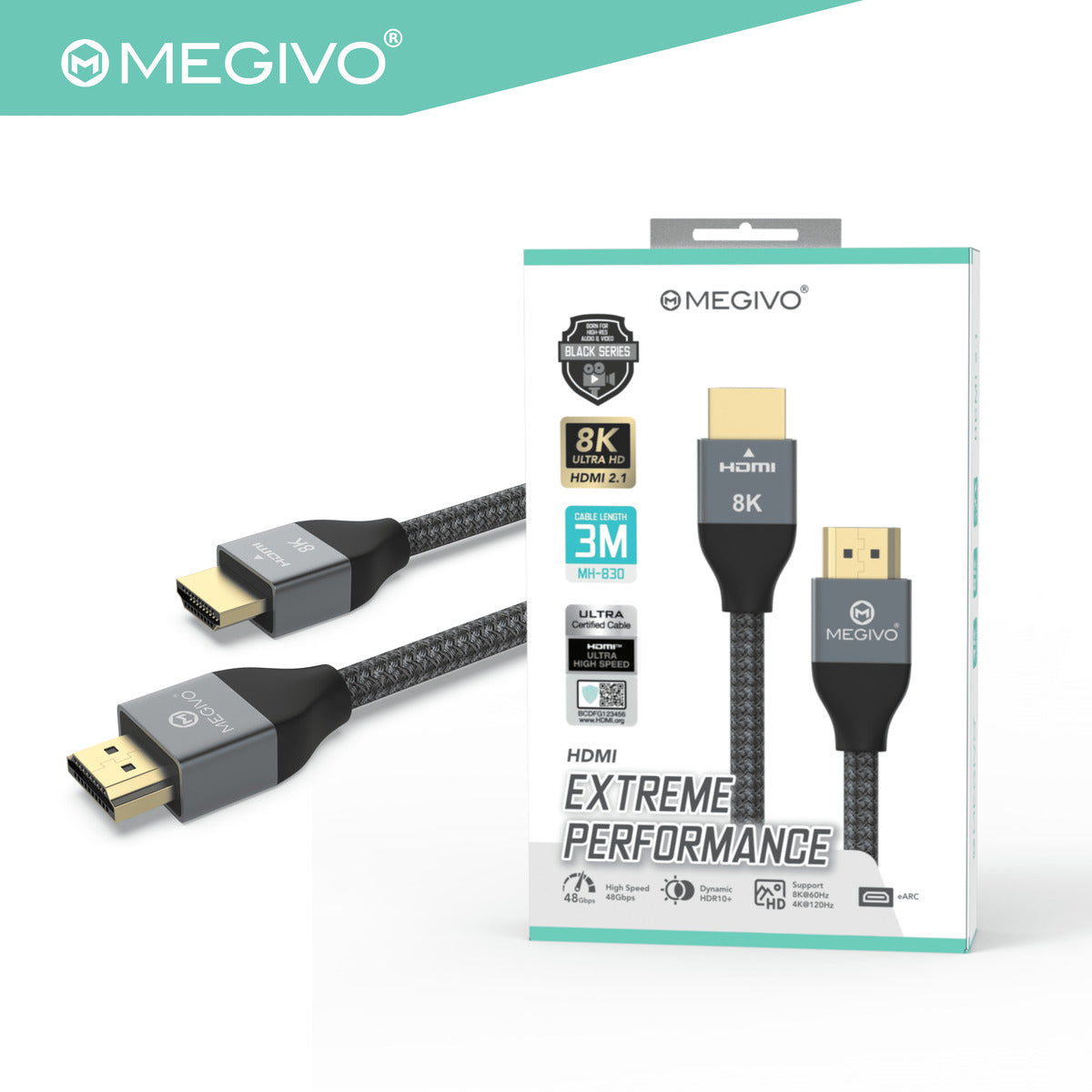 HDMI 轉 HDMI 線 - 黑色系列